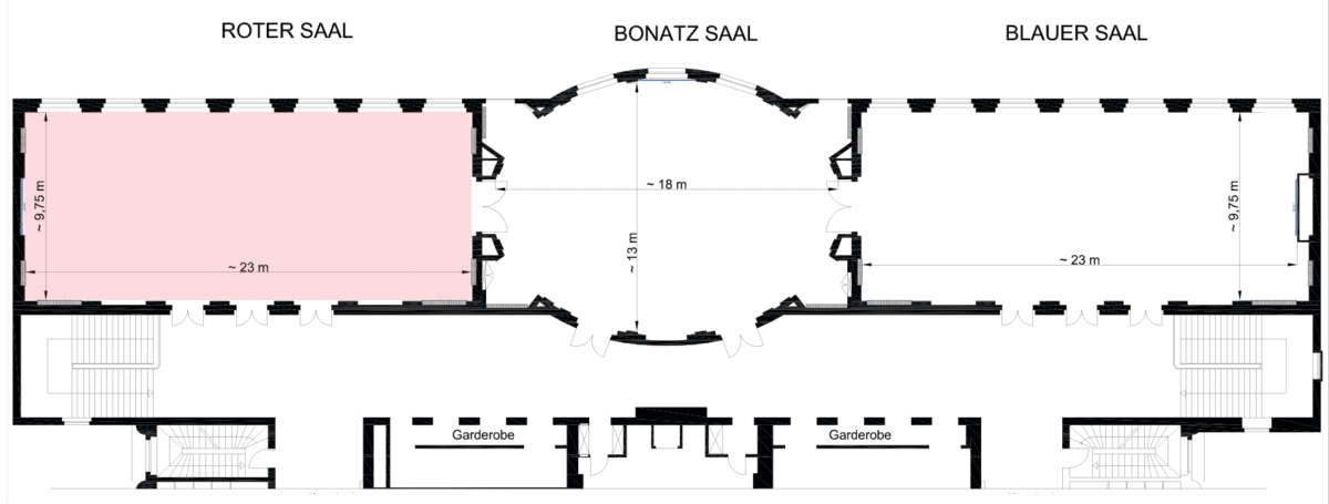 Raumübersicht RoterSaal 3